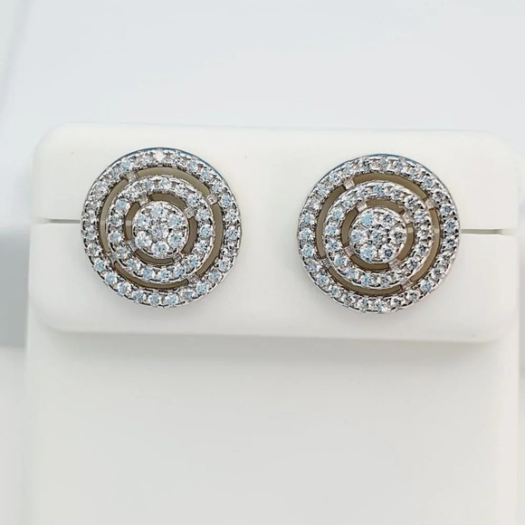 925 Sterling Silver Cubic Zirconia Earrings, U19254839 - Picture 5 of 11